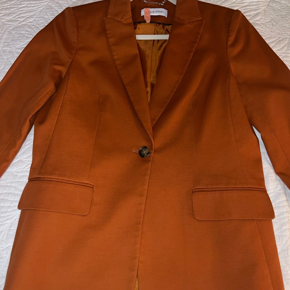 Calvin Klein Women's Rust Blazer
